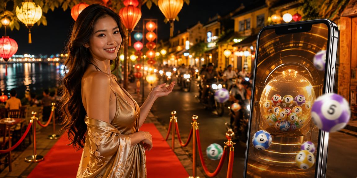 Không khí phố cổ Hội An với người chơi xổ số và trò chơi trực tuyến